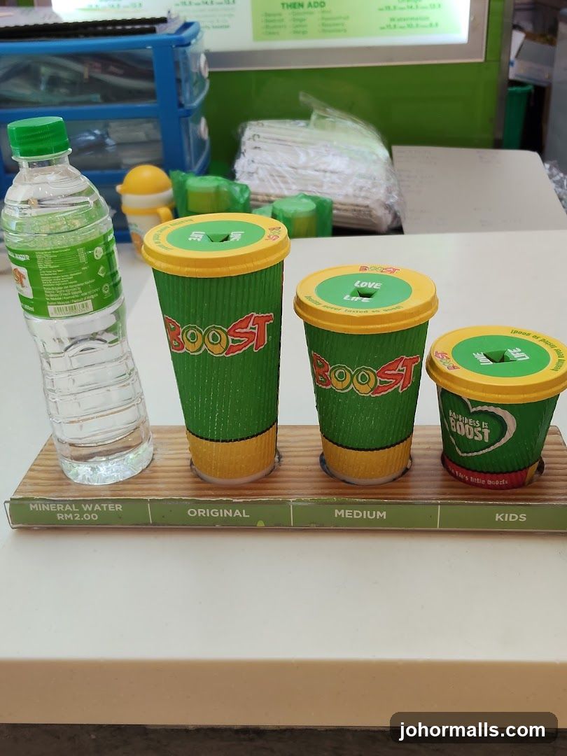 Boost Drink Sizes