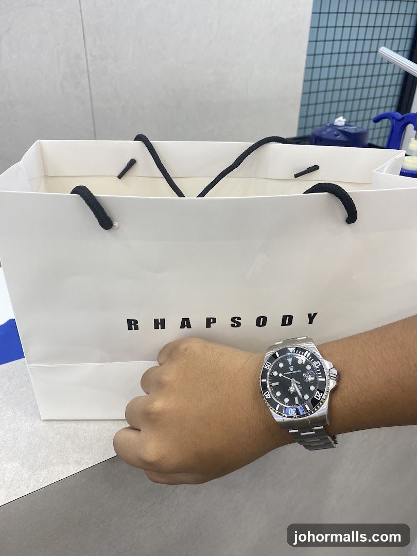 Watch and Shopping Bag