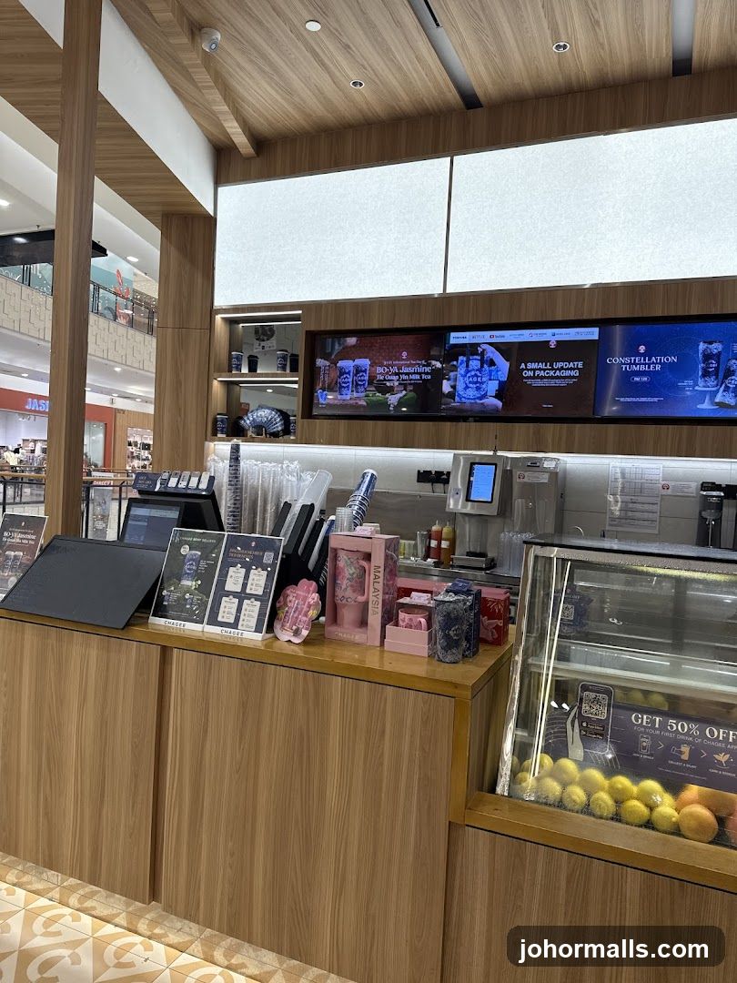 Bubble Tea Shop Counter