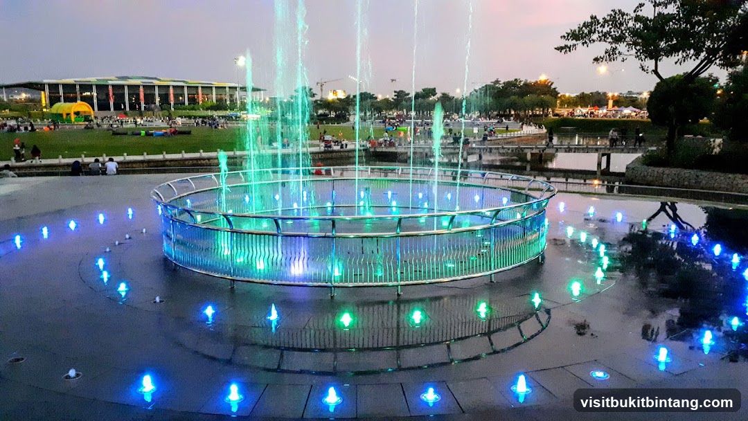Fountain with Lights