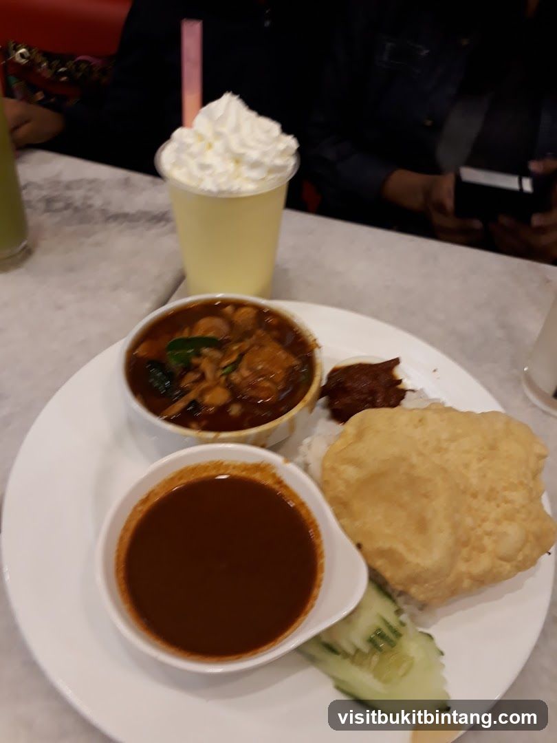 Plate of Food with Drink