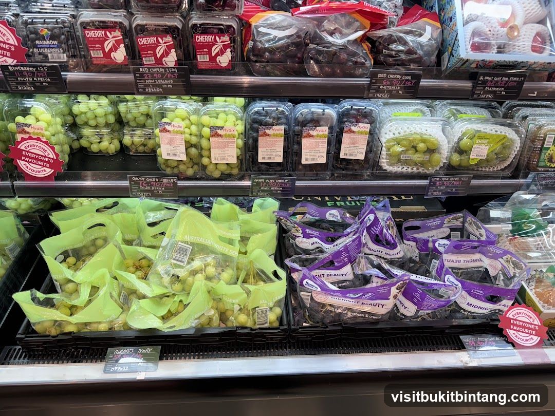 Grapes and Cherries Display