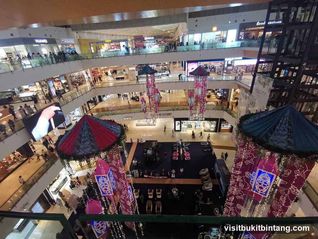 Mall Interior with Decorations