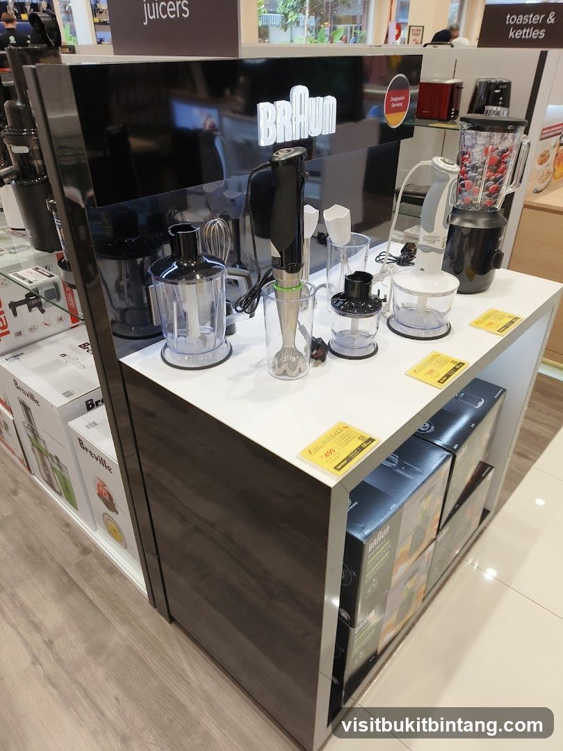 Braun kitchen appliances display