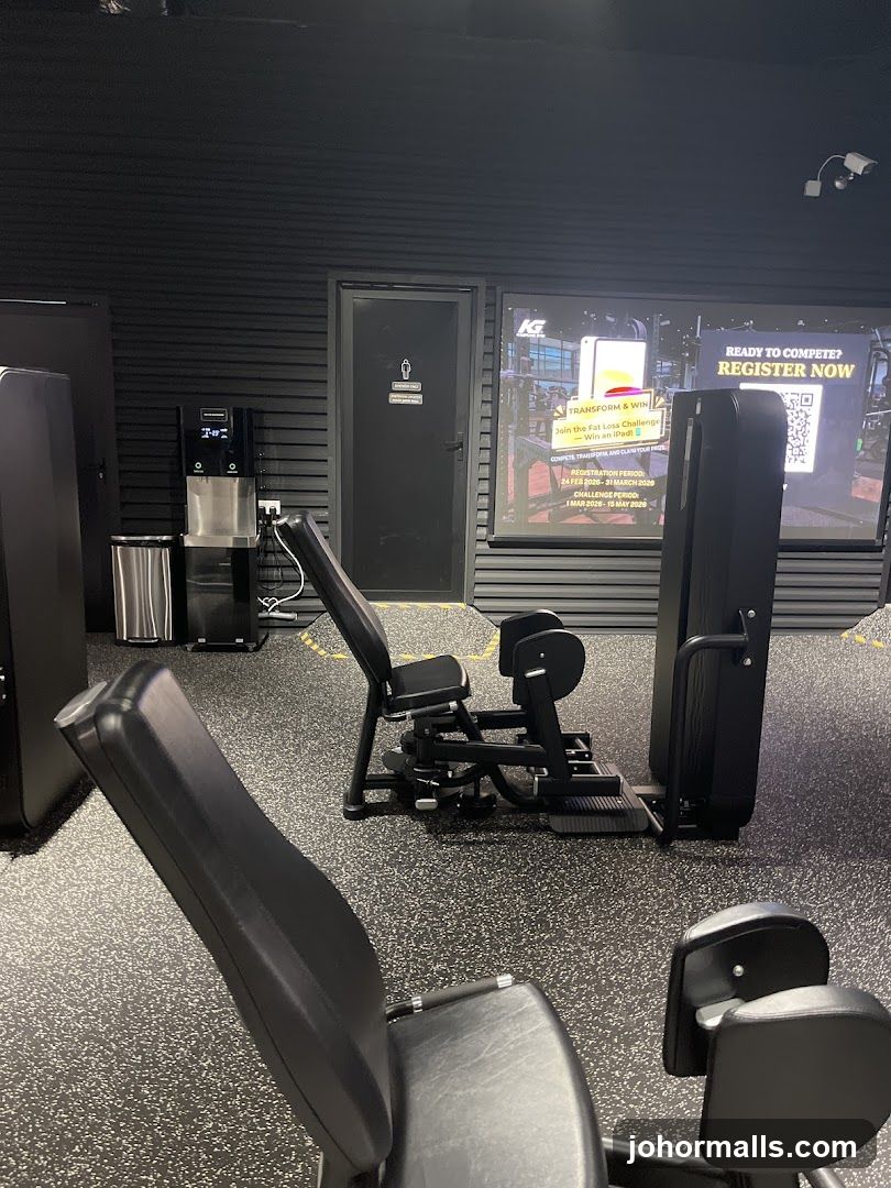 Gym Interior with Exercise Equipment