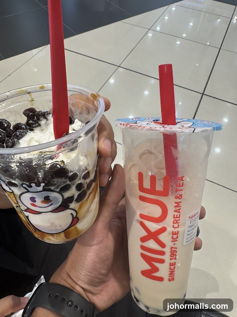 Two Bubble Tea Drinks