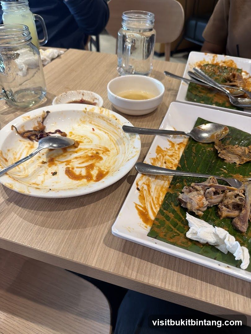 Leftover Food on Plates