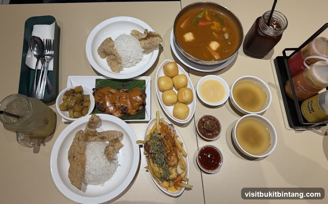 Table with various dishes