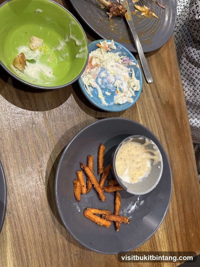 Leftover Food on Plates