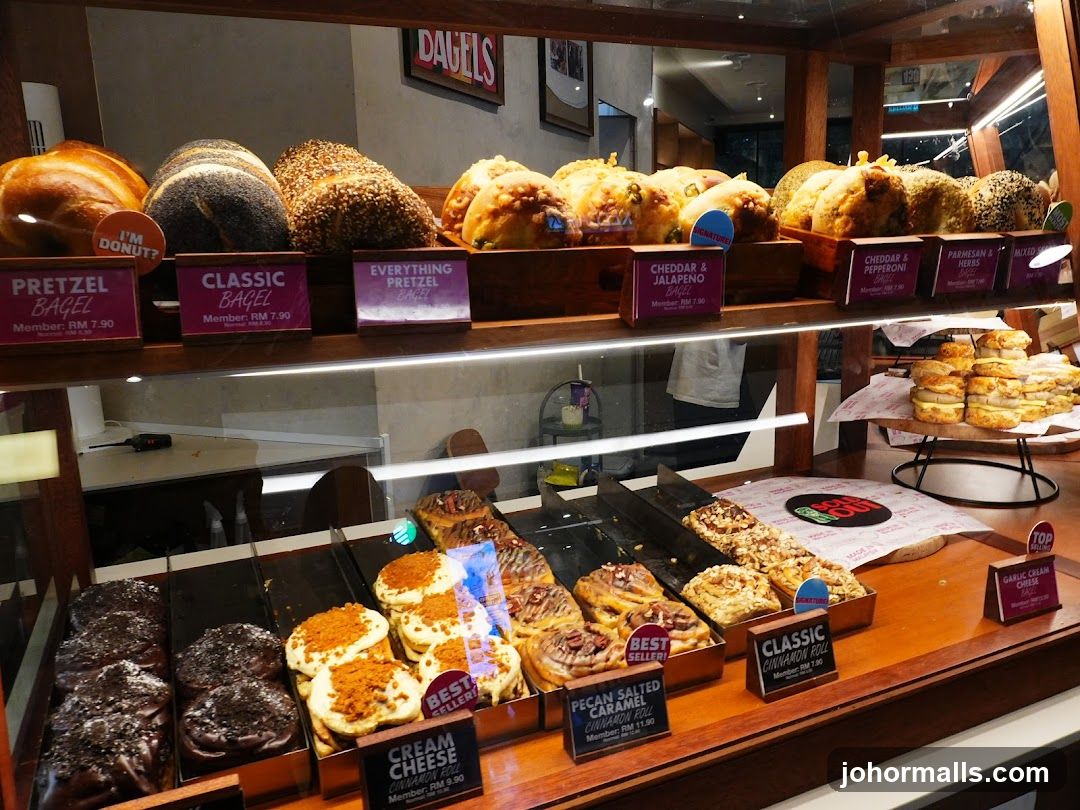 Bagel and Cinnamon Roll Display