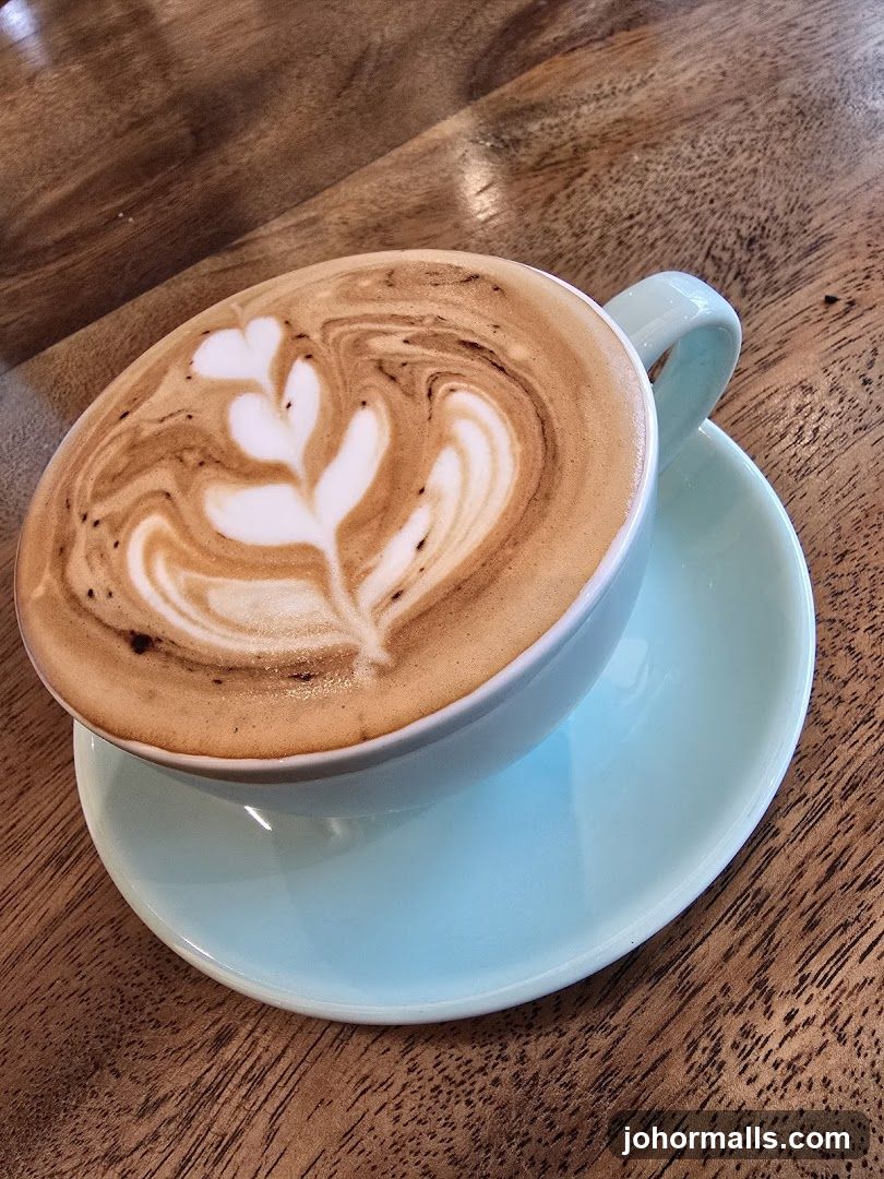 Latte with latte art