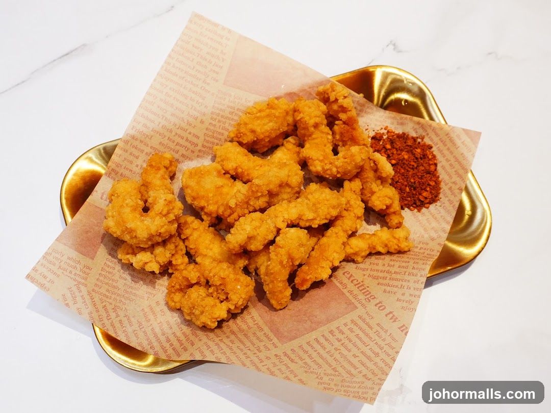 Fried Chicken Bites with Chili Flakes
