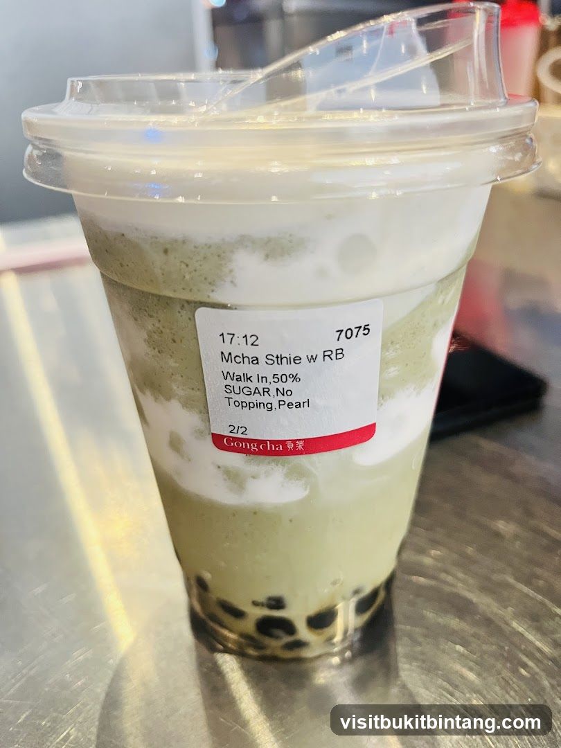 Matcha Drink with Boba