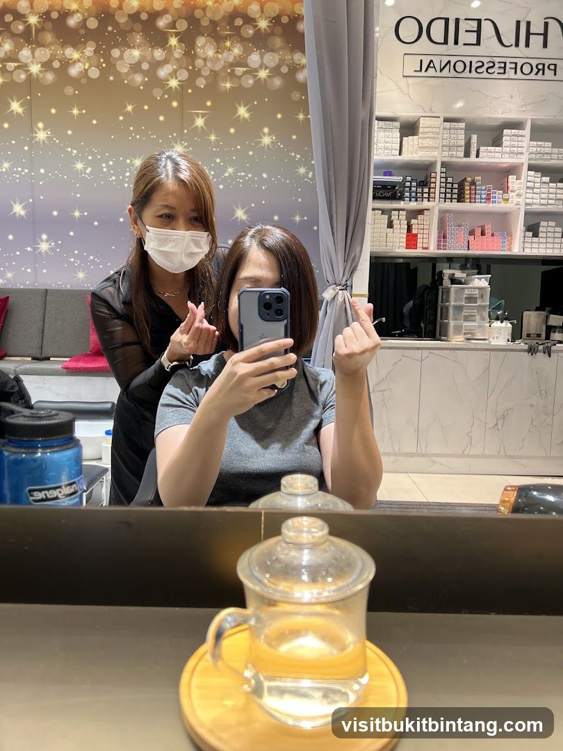 Salon Interior with Customers