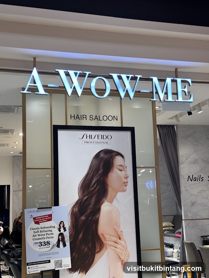 A-WOW-ME Hair Saloon Advertisement