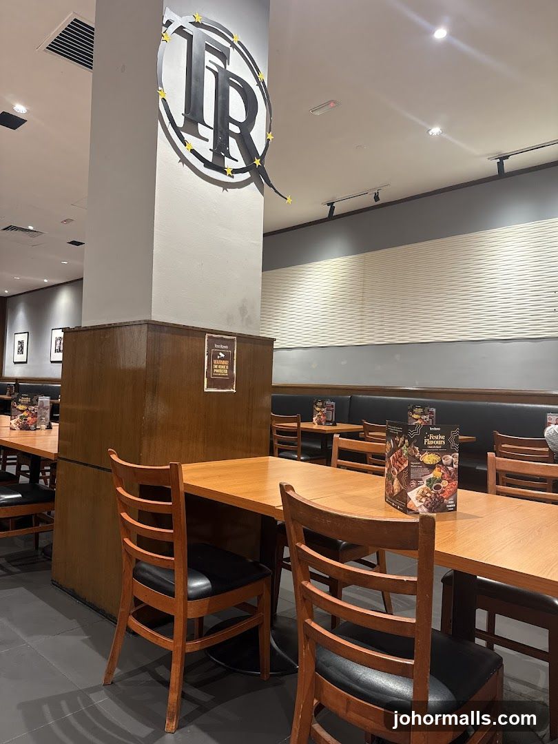 Restaurant Interior with Logo