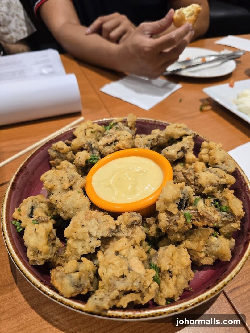 Fried Mushrooms with Dip