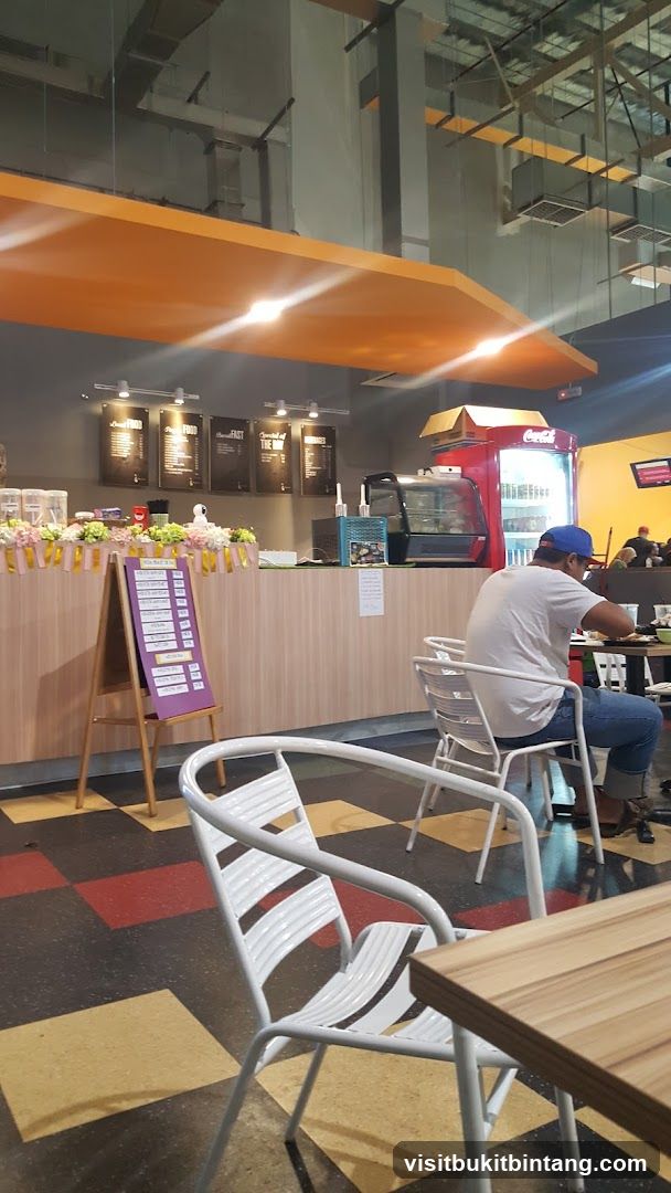 Cafe Interior with Menu Board
