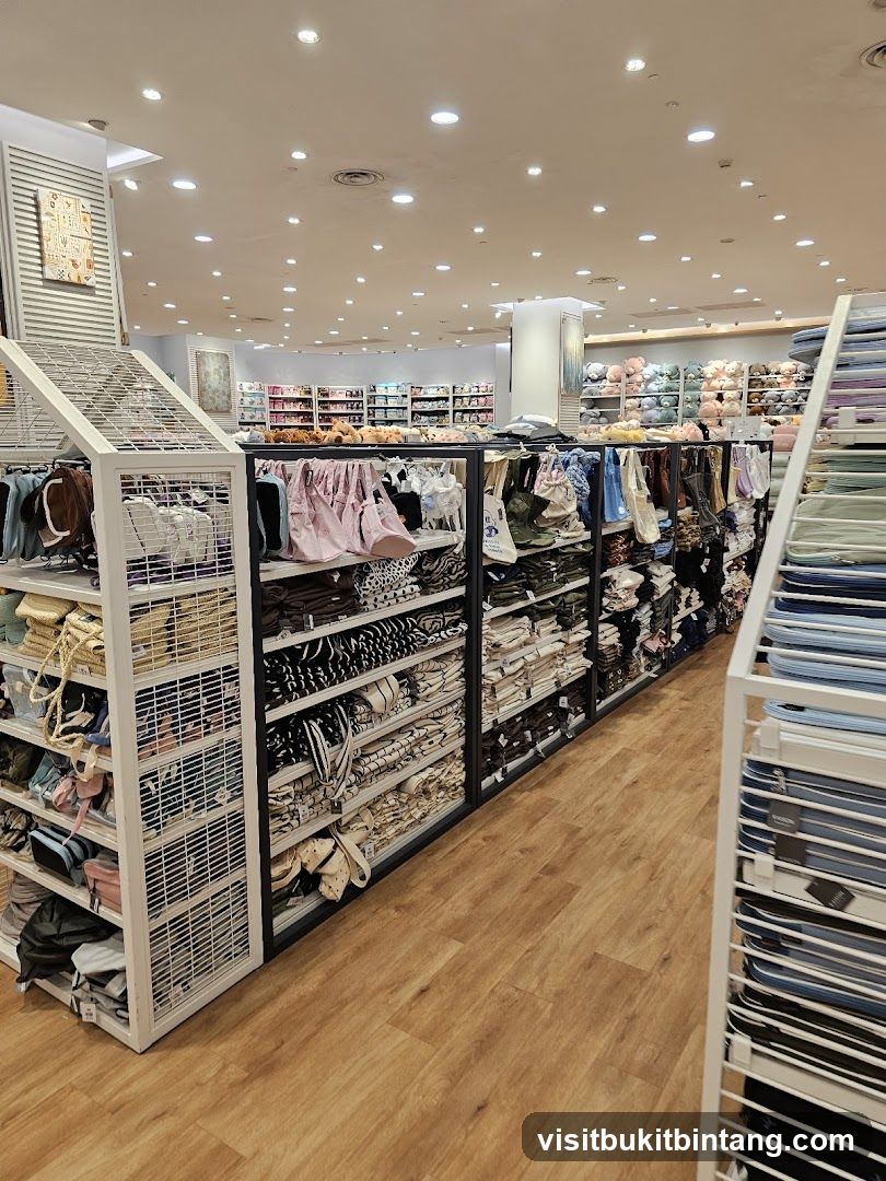 Store Interior with Shelves of Merchandise