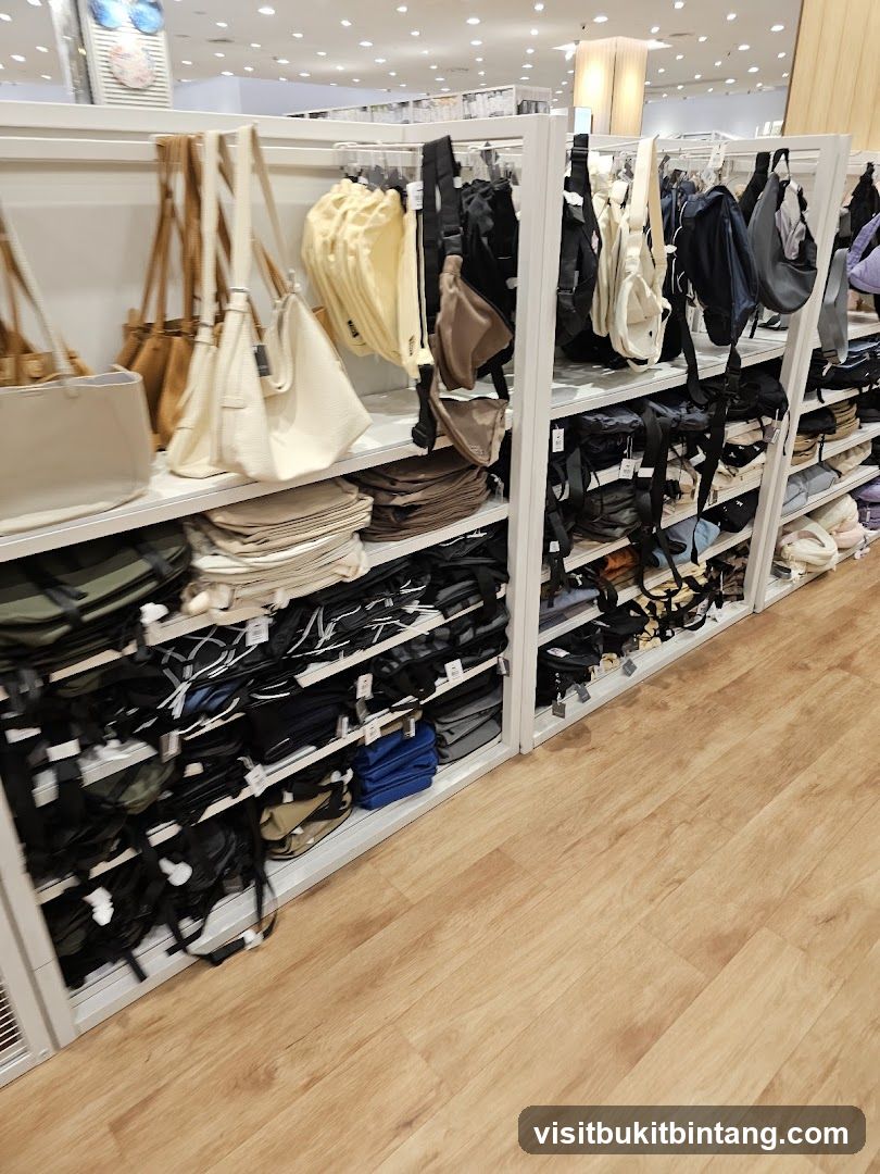 Bags and Accessories Display