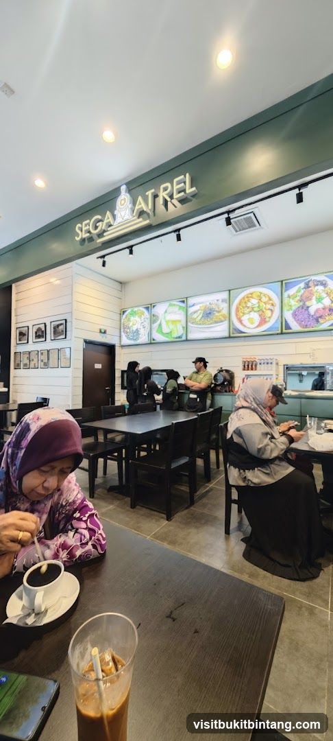 Restaurant Interior with Food Displays