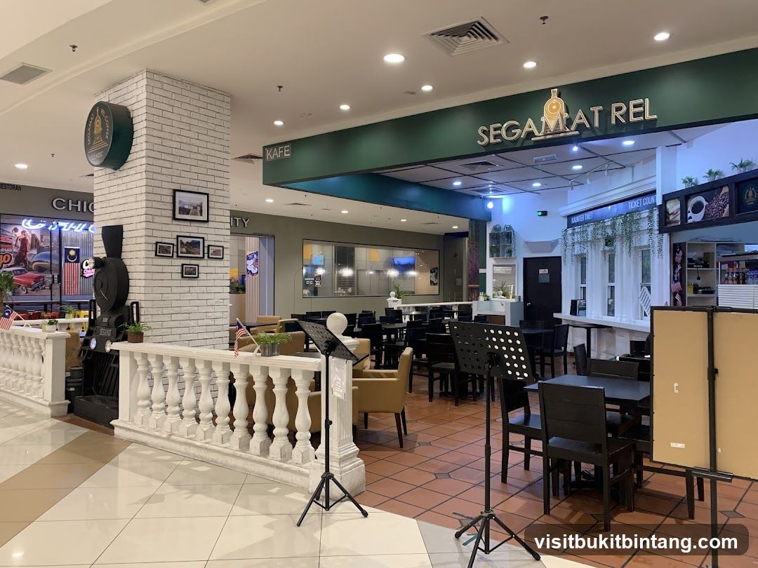 Cafe Interior with Train Theme