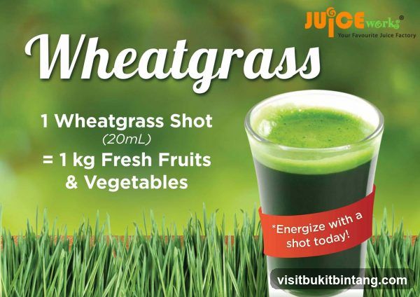 Wheatgrass Shot Advertisement