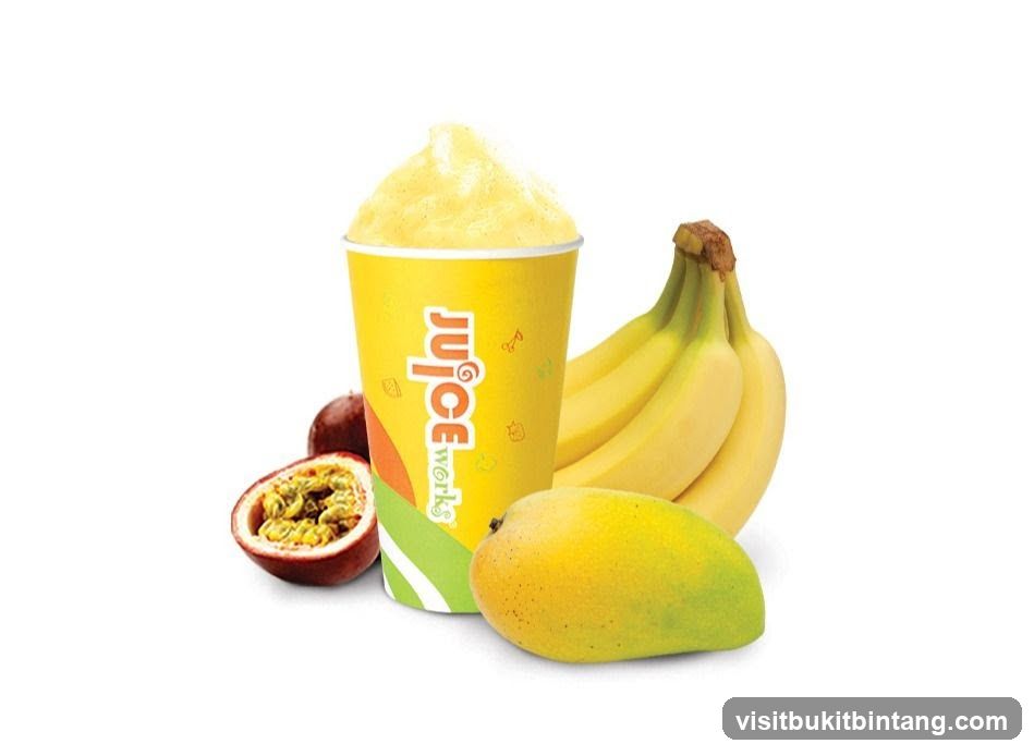 Juice Works Banana Mango Passion Fruit Smoothie
