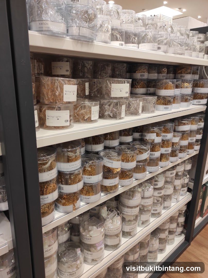 Shelves of String Lights