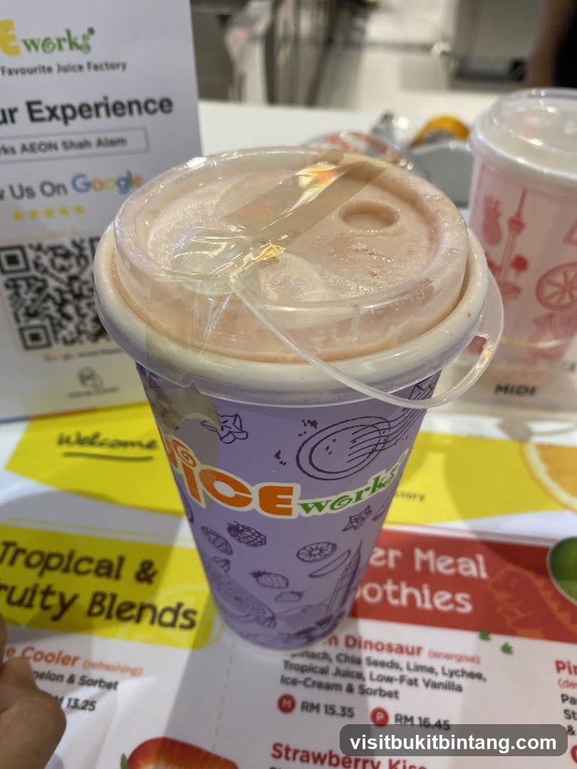 Juice Works Drink and Menu
