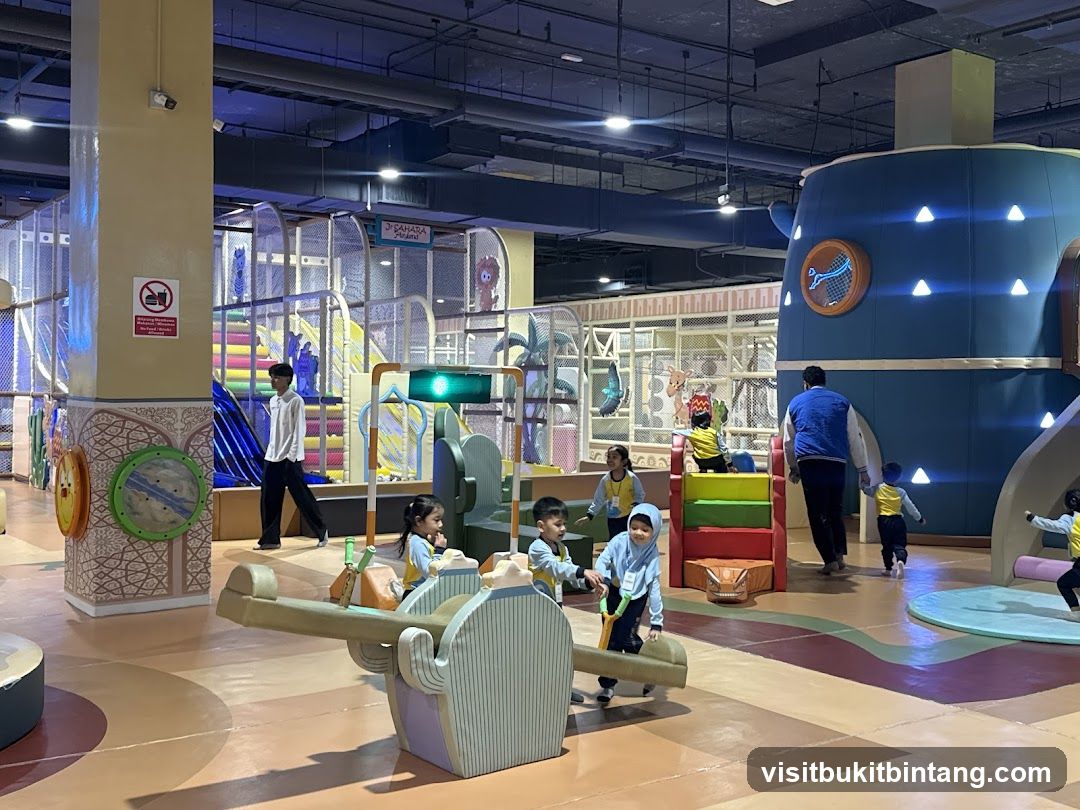 Indoor Playground with Children Playing