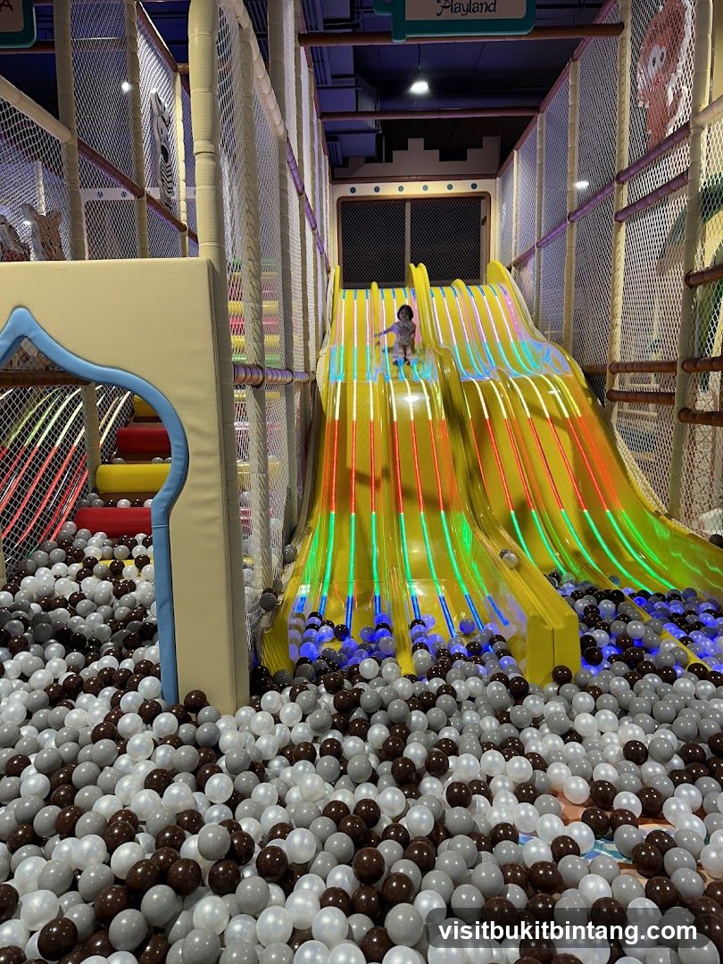 Indoor Playground with Ball Pit and Slides