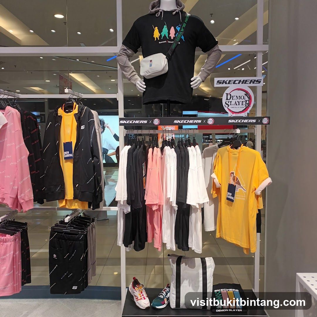 Demon Slayer x Skechers Apparel Display