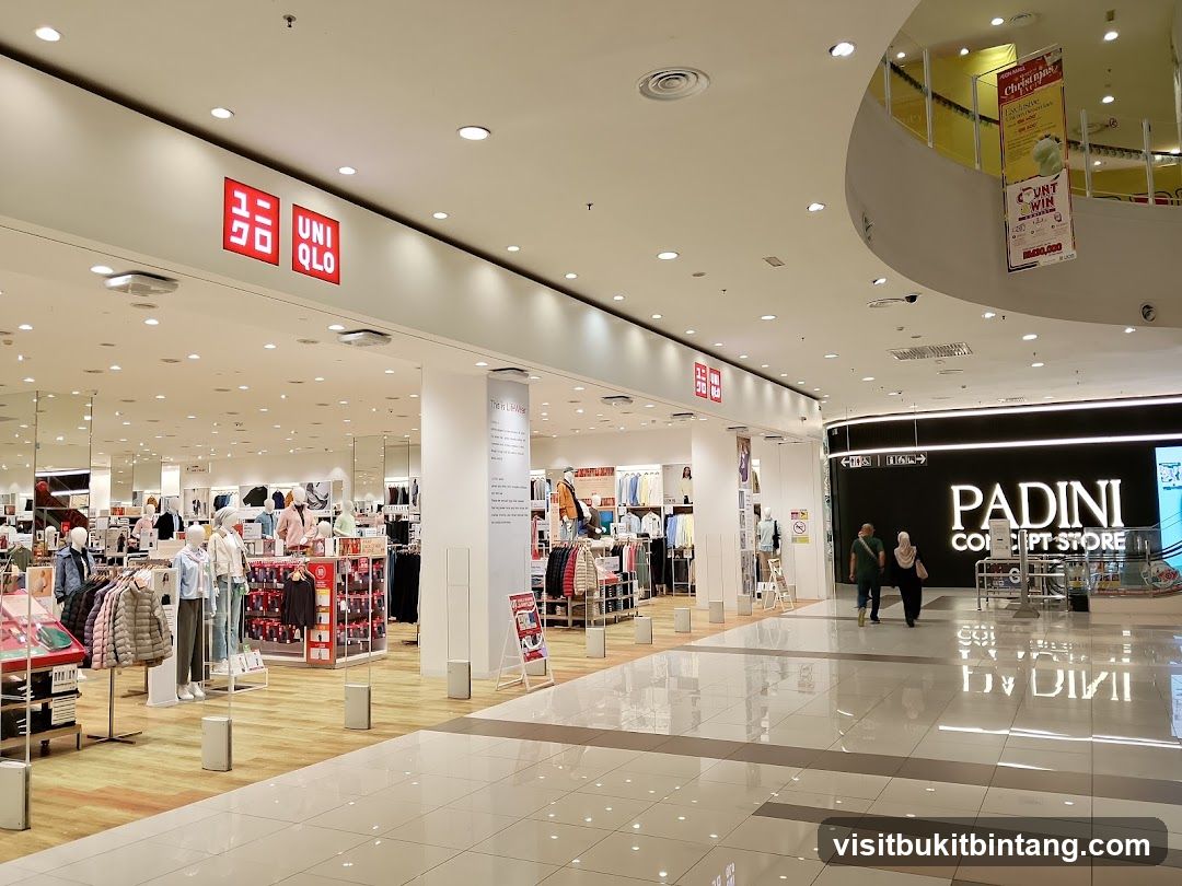 Uniqlo and Padini Stores in a Mall