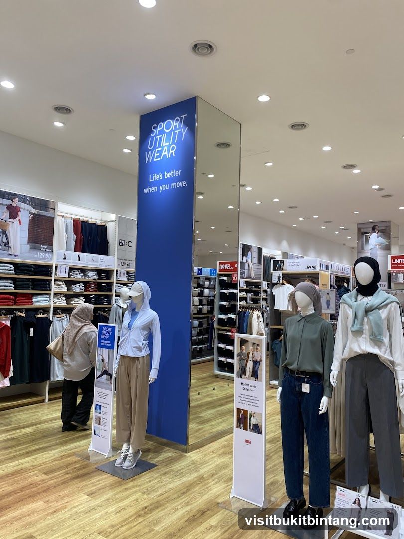 Uniqlo Sport Utility Wear Display