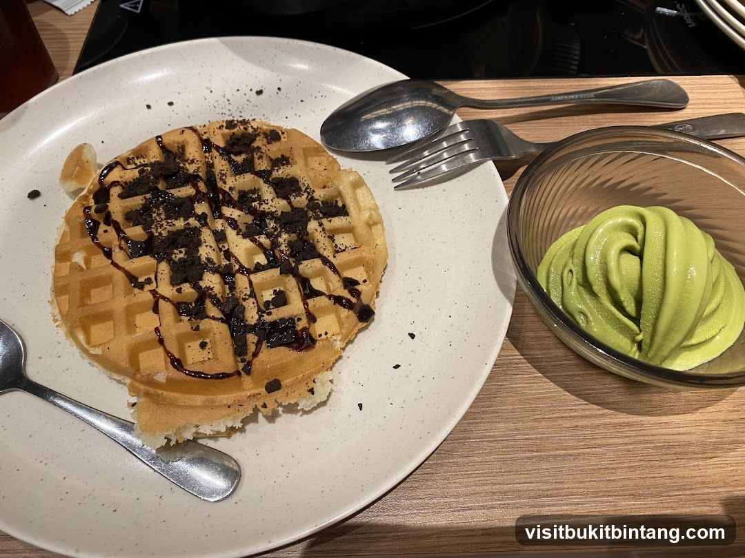Waffle with Ice Cream