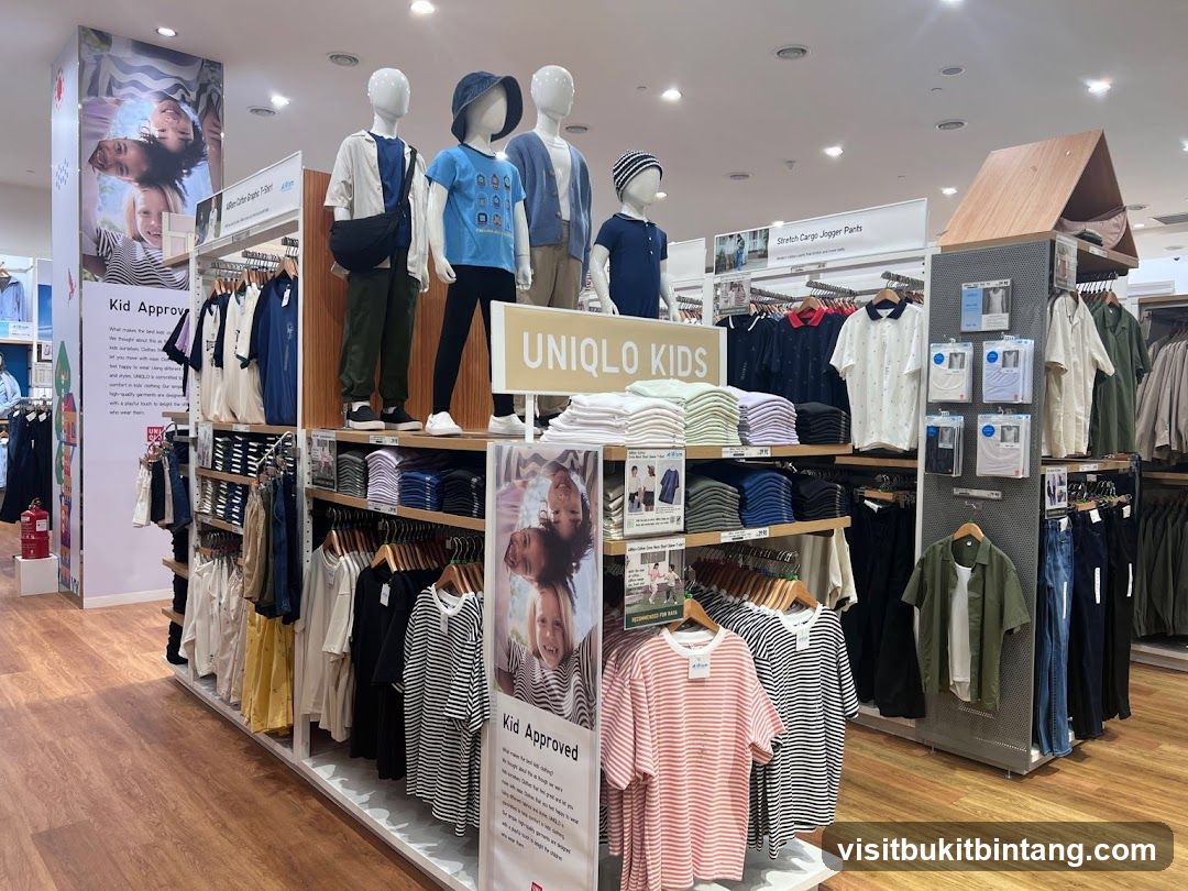 Uniqlo Kids Clothing Display