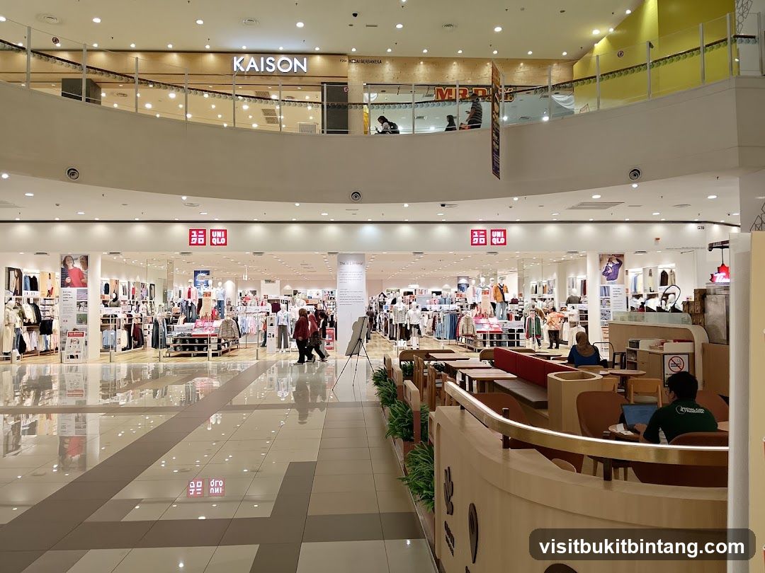 Uniqlo Store Entrance and Seating Area