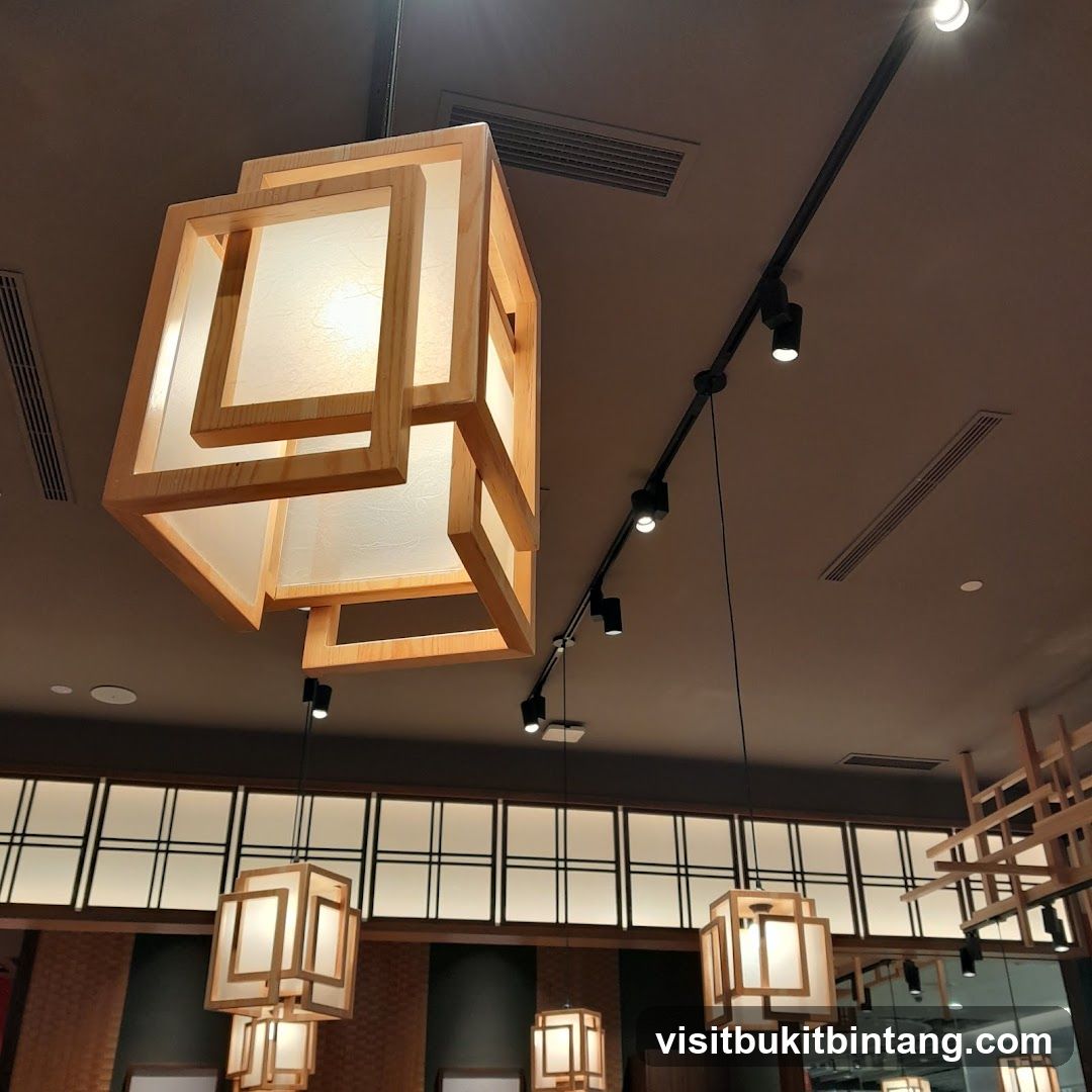 Modern Japanese-inspired interior lighting