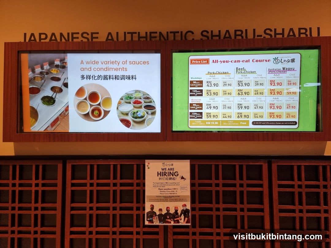 Japanese Shabu-Shabu Menu and Hiring Poster