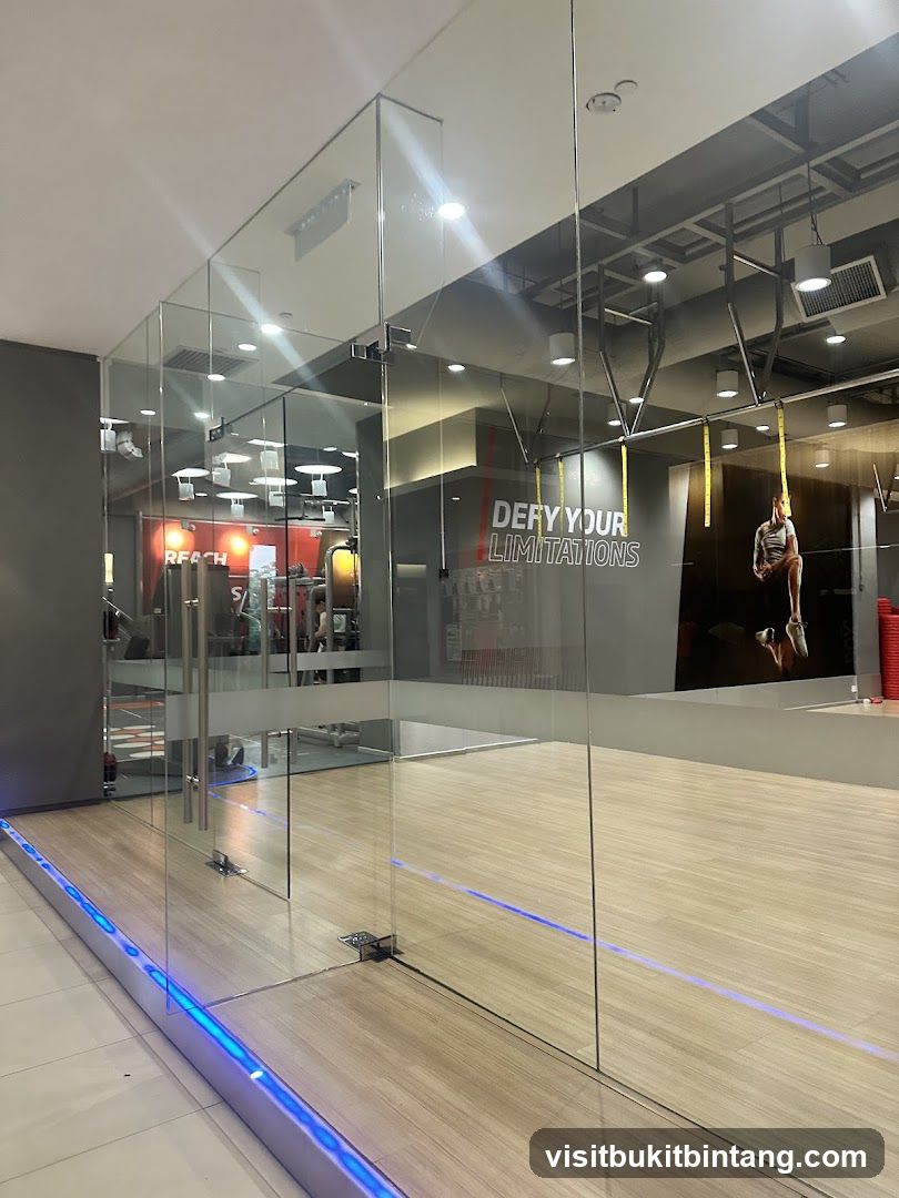 Gym Interior with Motivational Slogan