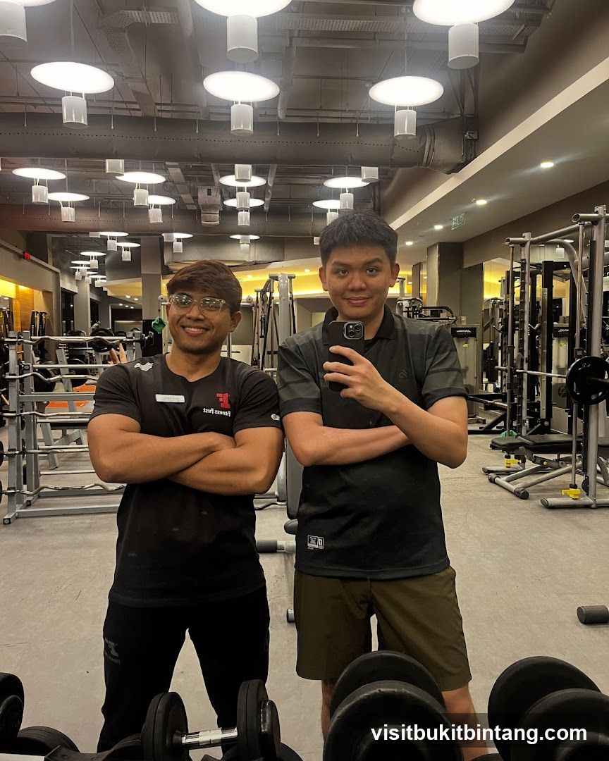 Two men in a gym