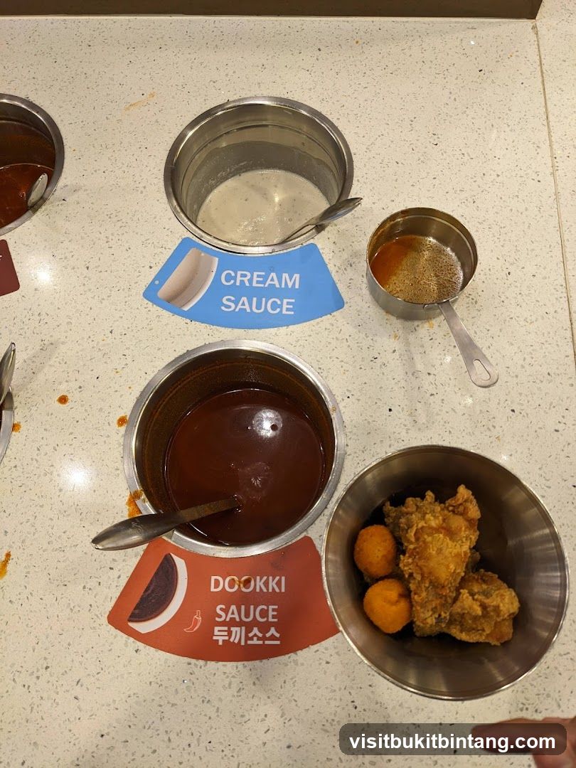 Sauce and Fried Food Station