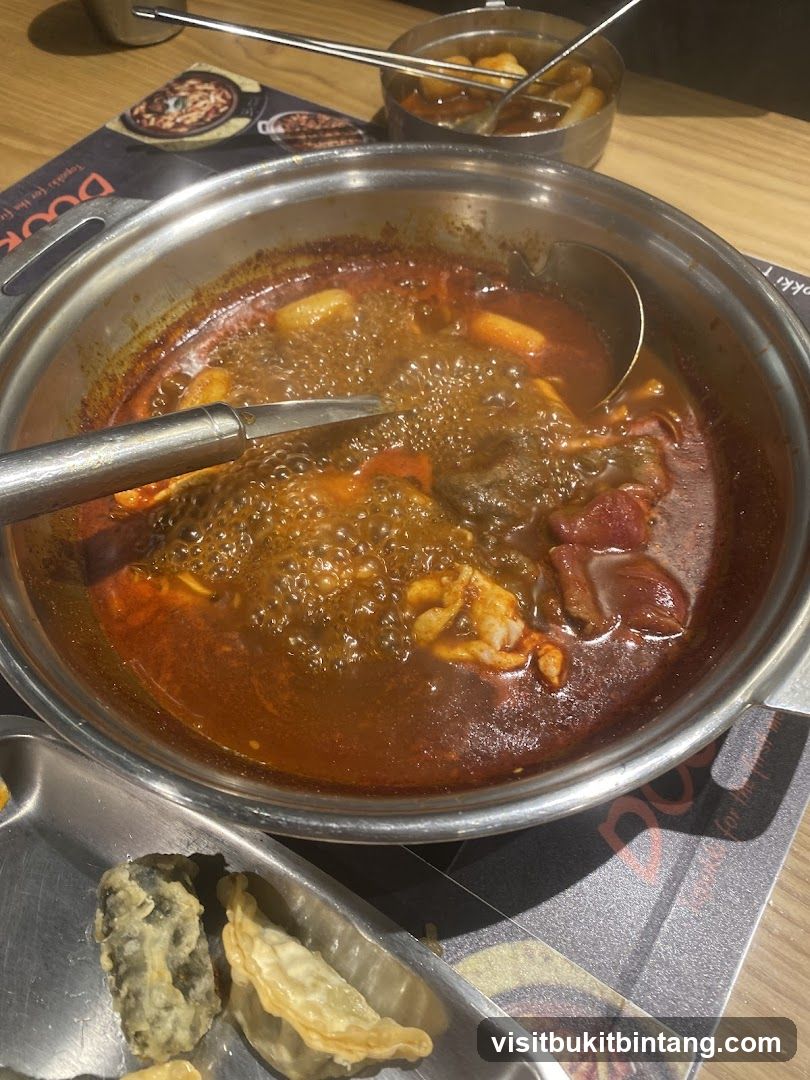 Spicy Stew with Side Dishes