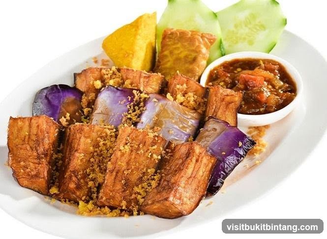 Fried Eggplant and Tofu with Dip