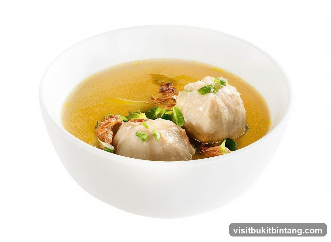 Bowl of Meatball Soup