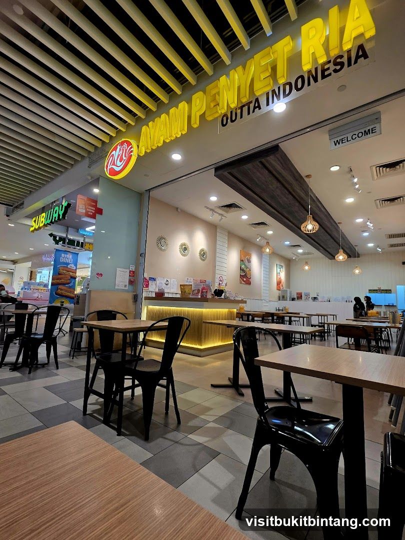 Restaurant Interior with Signage