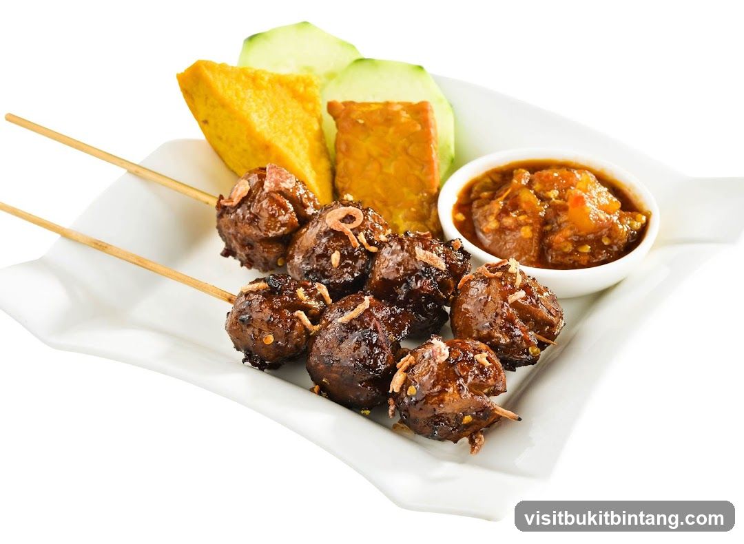 Skewered Meatballs with Accompaniments