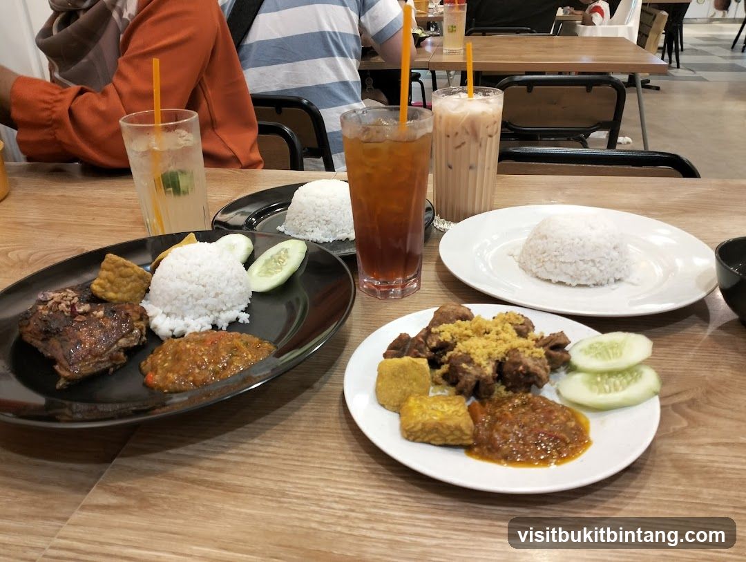 Diners Enjoying Meals