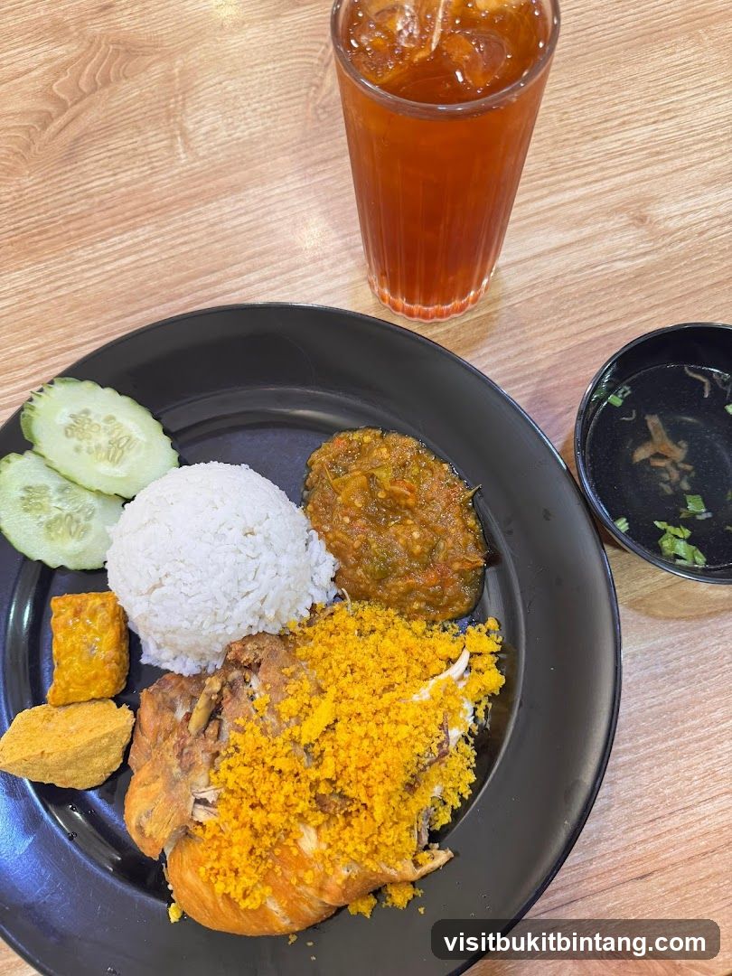 Fried Chicken Meal with Iced Tea